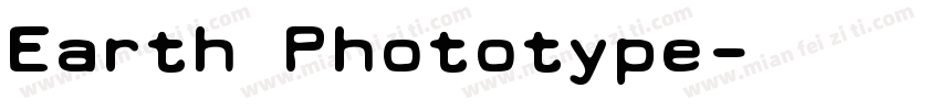 Earth Phototype字体转换